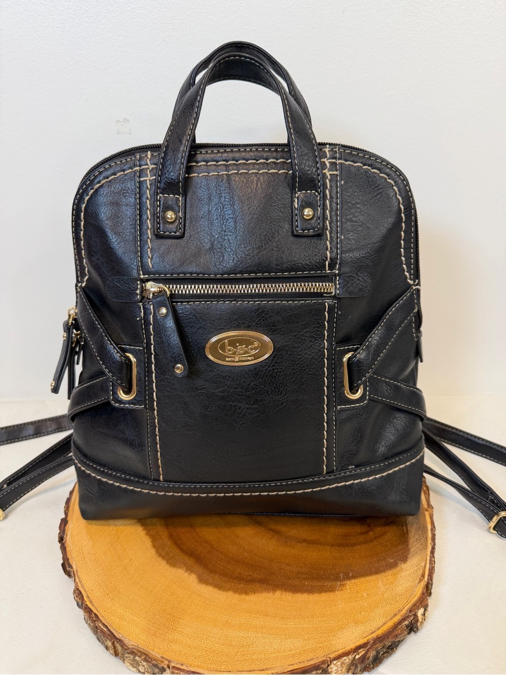 b.o.c. Born Concept Graystone Blackโ Backpack Convertible Satchel Purse